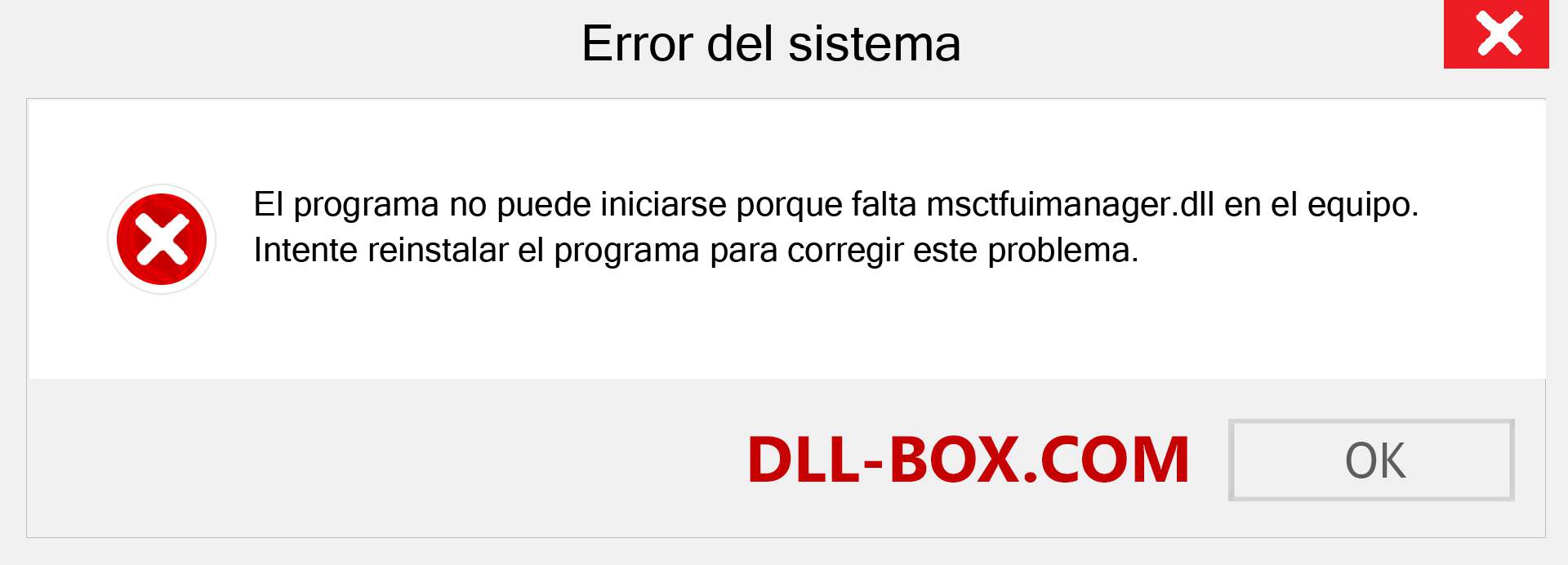 ¿Falta el archivo msctfuimanager.dll ?. Descargar para Windows 7, 8, 10 - Corregir msctfuimanager dll Missing Error en Windows, fotos, imágenes