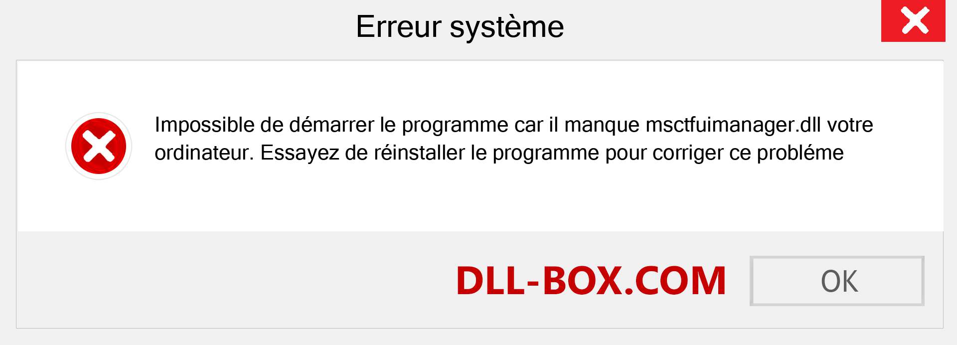 Le fichier msctfuimanager.dll est manquant ?. Télécharger pour Windows 7, 8, 10 - Correction de l'erreur manquante msctfuimanager dll sur Windows, photos, images